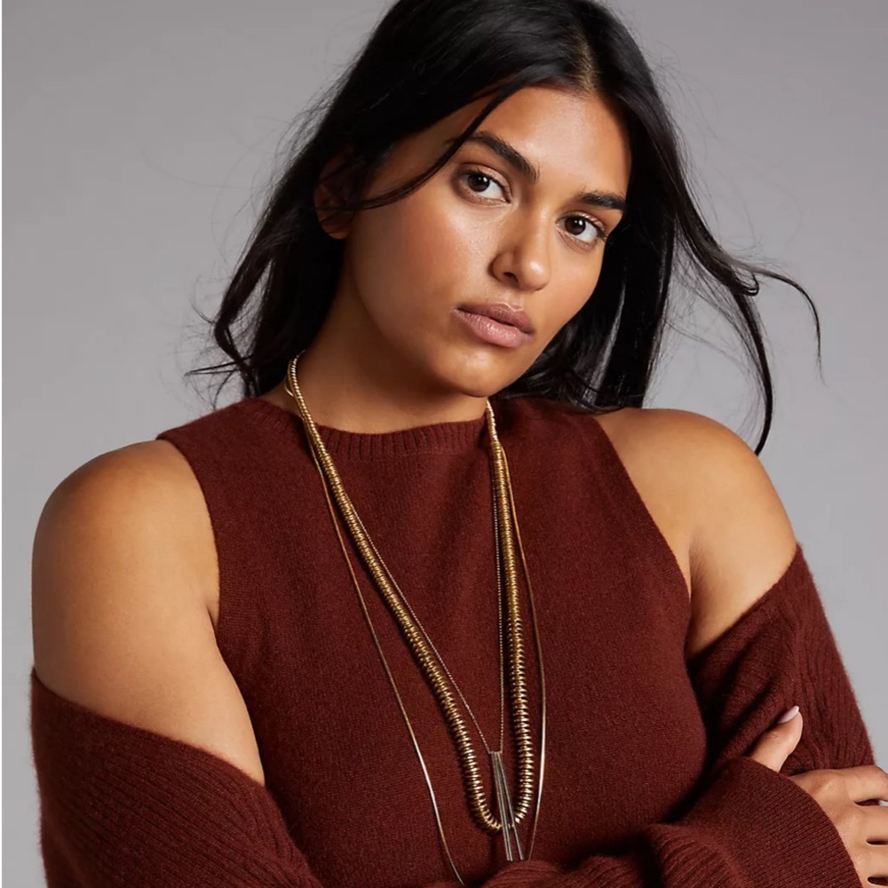 Anthropologie cashmere shrug set